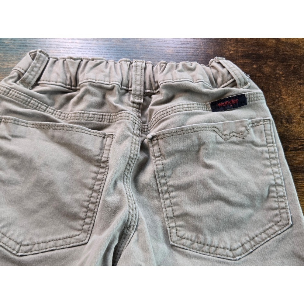 Wrangler Boys Khaki Shorts Tan Size 6 Regular Adjustable Waist 2EILWKH